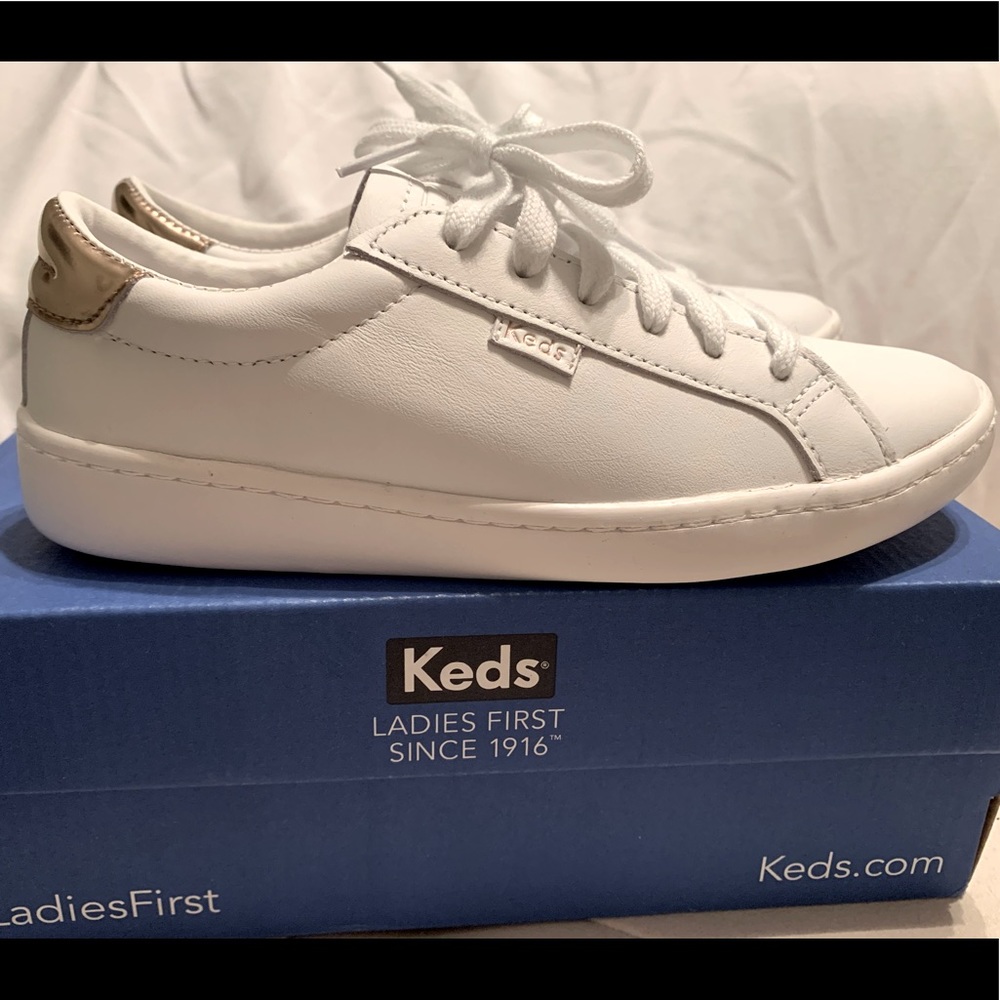 New Keds Ace Wht/Rose Gold